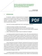 EL CUESTIONARIO EN LA DETECCIÓN DE NECESIDADES FORMATIVAS DE LAS PERSONAS ADULTAS DESDE LA PERSPECTIVA DEL PROFESORADO Ana Ortiz Colón