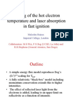 Scaling of The Hot Electron Temperature and Laser Absorption in Fast Ignition