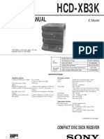 Service Manual: Hcd-Xb3K