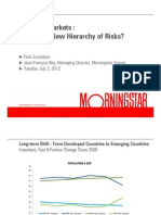 Final Market: Towards A New Hierarchy of Risks ?