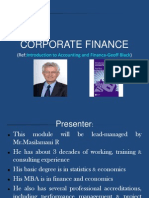 Corporate Finance Study Slides PDP