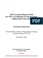 Self Assessment Report 12-1-2012