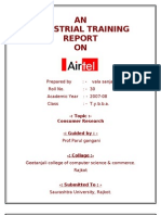 AN Industrial Training ON:: - Vala Sanjay C. Roll No.: - 30 Academic Year: - 2007-08 Class: - T.Y.B.B.A