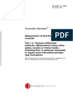 As 2360.1.5-2001 Measurement of Fluid Flow in Closed Conduits Pressure Differential Methods - Measurement Usi