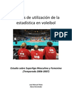 2012 Formas de Utilización de La Estadística en Voleibol (Formas de Utilización de La Estadística en Voleibol)