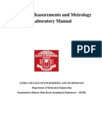 Measurements and Metrology Laboratory Manual