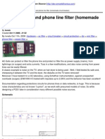 Your Electronics Open Source - AC Power Filter and Phone Line Filter (Homemade Circuit Breaker) - 2008-11-12