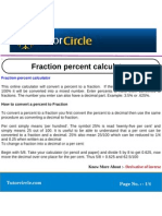 Fraction Percent Calculator