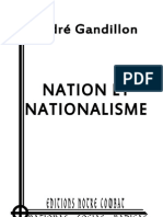 Gandillon André, Nation Et Nationalisme (2012)