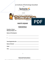 Technothlon Paper Iit Guwahati