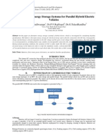 Performance of Energy Storage Systems For Parallel Hybrid Electric Vehicles