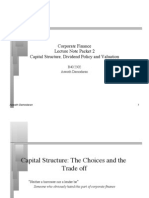 Corporate Finance Lecture Note Packet 2 Capital Structure, Dividend Policy and Valuation