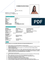 CV Format Aimee