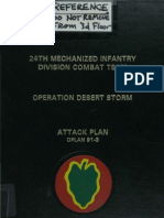 24th Mechanized Infantry OPLAN 91-3