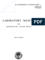 Laboratory Manual For Queensland Sugar Mills - Fifth Edition