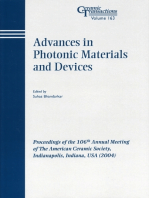 Advances in Photonic Materials and Devices: Proceedings of the 106th Annual Meeting of The American Ceramic Society, Indianapolis, Indiana, USA 2004