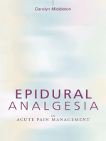 Epidural Analgesia in Acute Pain Management