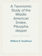 A Taxonomic Study of the Middle American Snake, Pituophis deppei