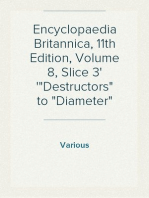 Encyclopaedia Britannica, 11th Edition, Volume 8, Slice 3
"Destructors" to "Diameter"