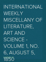 International Weekly Miscellany of Literature, Art and Science - Volume 1, No. 6, August 5, 1850