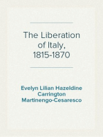 The Liberation of Italy, 1815-1870