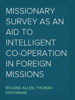 Missionary Survey As An Aid To Intelligent Co-Operation In Foreign Missions