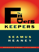 Finders Keepers: Selected Prose 1971-2001