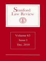 Stanford Law Review: Volume 63, Issue 1 - December 2010