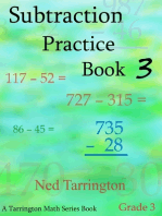 Subtraction Practice Book 3, Grade 3