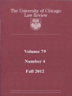 University of Chicago Law Review: Volume 79, Number 4 - Fall 2012