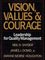 Vision, Values, and Courage: Leadership for Quality Management