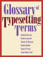 Glossary of Typesetting Terms