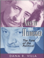 Arendt and Heidegger: The Fate of the Political