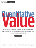 Quantitative Value: A Practitioner's Guide to Automating Intelligent Investment and Eliminating Behavioral Errors