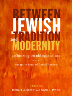 Between Jewish Tradition and Modernity: Rethinking an Old Opposition, Essays in Honor of David Ellenson