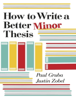 How to Write a Better Minor Thesis