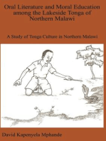 Oral Literature and Moral Education among the Lakeside Tonga of Northern Malawi: A Study of Tonga Culture in Northern Malawi