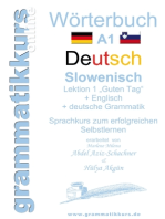 Wörterbuch Deutsch - Slowenisch A1 Lektion 1 "Guten Tag": Lernwortschatz Deutsch - Slowenisch A1 Lektion 1 Guten Tag + Kurs per Internet