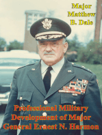 Professional Military Development Of Major General Ernest N. Harmon