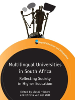 Multilingual Universities in South Africa: Reflecting Society in Higher Education