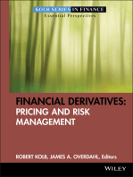 Financial Derivatives: Pricing and Risk Management