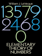 Elementary Theory of Numbers