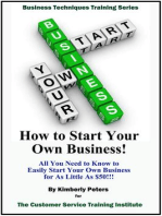 How to Start Your Own Business!: Business Techniques Training Series