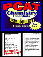 PCAT Test Prep Chemistry Review--Exambusters Flash Cards--Workbook 4 of 4: PCAT Exam Study Guide