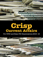 Crisp Current Affairs: For UPSC and State PSC Examinations 2015–16