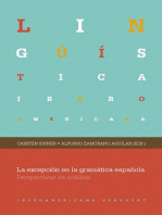 La excepción en la gramática española: Perspectivas de análisis