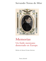 Memorias: Un fraile mexicano desterrado en Europa