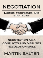 Negotiation Tactics, Techniques, And Strategies. Negotiation As A Conflicts And Disputes Resolution skill