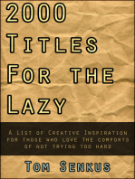 2,000 Titles for the Lazy