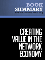 Summary: Creating Value in the Network Economy: Review and Analysis of Tapscott's Book